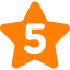 star-with-number-five
